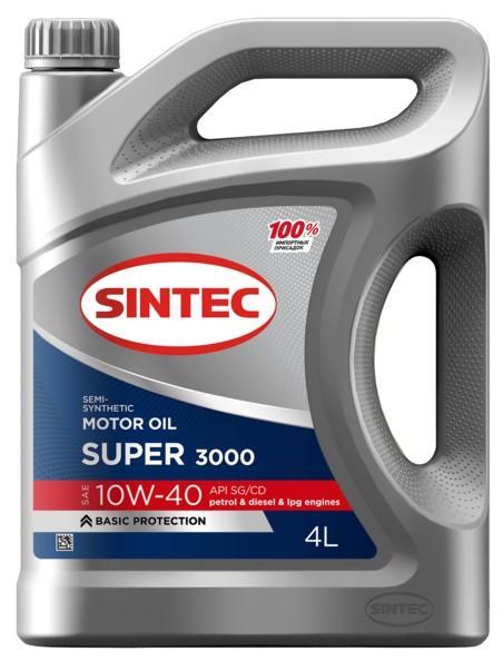 Масло моторное Sintec 10W-40 Super 3000 SG/CD п/синтетическое 4л